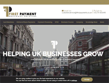 Tablet Screenshot of firstpaymentmerchantservices.co.uk